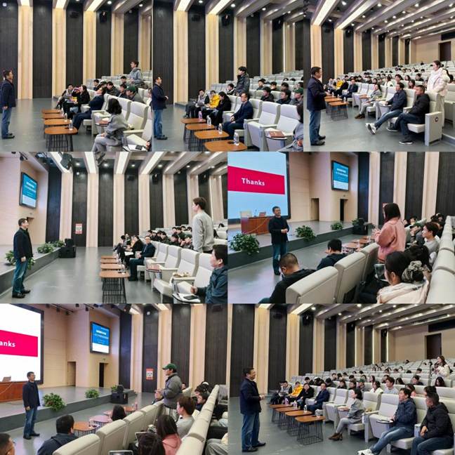 互动环节我校学子向段宇锋教授提问 互动环节我校学子向段宇锋教授提问